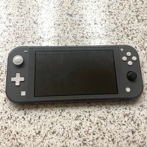 Grey Nintendo Switch Lite with Minecraft